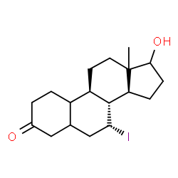 ChemSpider 2D Image | (7beta,8xi,9beta,10xi,13xi,14beta)-17-Hydroxy-7-iodoestran-3-one | C18H27IO2