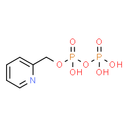 ChemSpider 2D Image | 2-Pyridinylmethyl trihydrogen diphosphate | C6H9NO7P2