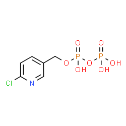 ChemSpider 2D Image | (6-Chloro-3-pyridinyl)methyl trihydrogen diphosphate | C6H8ClNO7P2