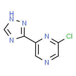 ChemSpider 2D Image | 2-Chloro-6-(1H-1,2,4-triazol-3-yl)pyrazine | C6H4ClN5
