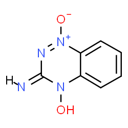 ChemSpider 2D Image | (3E)-3-Imino-1,2,4-benzotriazin-4(3H)-ol 1-oxide | C7H6N4O2
