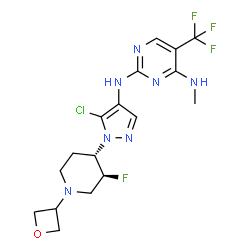 ChemSpider 2D Image | GNE-9605 | C17H20ClF4N7O