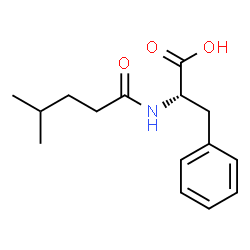 ChemSpider 2D Image | N-(4-Methylpentanoyl)-L-phenylalanine | C15H21NO3