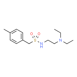 ChemSpider 2D Image | N-[2-(Diethylamino)ethyl]-1-(4-methylphenyl)methanesulfonamide | C14H24N2O2S