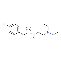 ChemSpider 2D Image | 1-(4-Chlorophenyl)-N-[2-(diethylamino)ethyl]methanesulfonamide | C13H21ClN2O2S