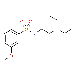 ChemSpider 2D Image | N-[2-(Diethylamino)ethyl]-3-methoxybenzenesulfonamide | C13H22N2O3S