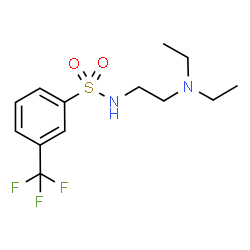 ChemSpider 2D Image | N-[2-(Diethylamino)ethyl]-3-(trifluoromethyl)benzenesulfonamide | C13H19F3N2O2S