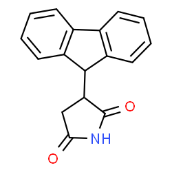 ChemSpider 2D Image | 3-(9H-Fluoren-9-yl)-2,5-pyrrolidinedione | C17H13NO2