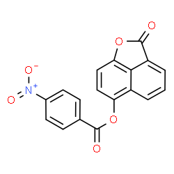 ChemSpider 2D Image | 2-Oxo-2H-naphtho[1,8-bc]furan-6-yl 4-nitrobenzoate | C18H9NO6