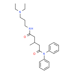 ChemSpider 2D Image | N'-[3-(Diethylamino)propyl]-3-methyl-N,N-diphenylpentanediamide | C25H35N3O2