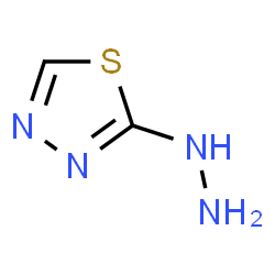 ChemSpider 2D Image | 2-Hydrazino-1,3,4-thiadiazole | C2H4N4S