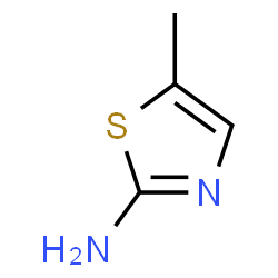 ChemSpider 2D Image | 5-Methyl-2-thiazolamine | C4H6N2S
