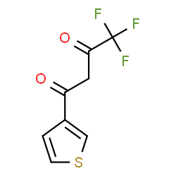 ChemSpider 2D Image | 4,4,4-Trifluoro-1-(3-thienyl)-1,3-butanedione | C8H5F3O2S