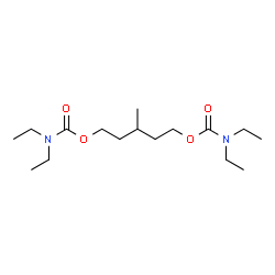ChemSpider 2D Image | 3-Methyl-1,5-pentanediyl bis(diethylcarbamate) | C16H32N2O4