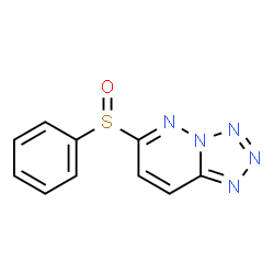 ChemSpider 2D Image | 6-(Phenylsulfinyl)tetrazolo[1,5-b]pyridazine | C10H7N5OS