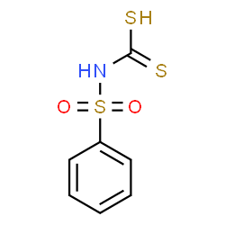 ChemSpider 2D Image | (Phenylsulfonyl)carbamodithioic acid | C7H7NO2S3