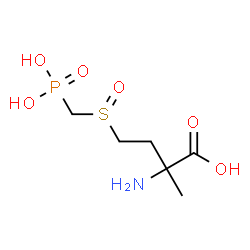 ChemSpider 2D Image | 4-[(Phosphonomethyl)sulfinyl]isovaline | C6H14NO6PS