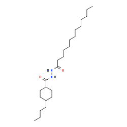 ChemSpider 2D Image | 4-Butyl-N'-tridecanoylcyclohexanecarbohydrazide | C24H46N2O2