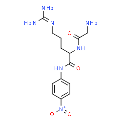 ChemSpider 2D Image | Glycyl-N~5~-(diaminomethylene)-N-(4-nitrophenyl)ornithinamide | C14H21N7O4