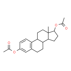 ChemSpider 2D Image | Estra-1,3,5(10)-triene-3,17-diyl diacetate | C22H28O4