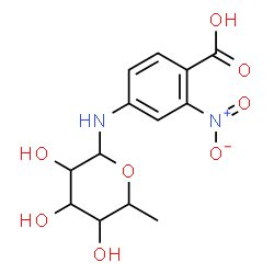 ChemSpider 2D Image | N-(4-Carboxy-3-nitrophenyl)-6-deoxyhexopyranosylamine | C13H16N2O8