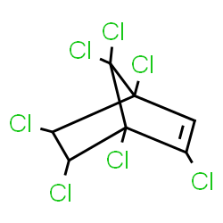 ChemSpider 2D Image | 1,2,4,5,6,7,7-Heptachlorobicyclo[2.2.1]hept-2-ene | C7H3Cl7