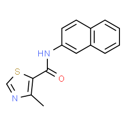ChemSpider 2D Image | 4-Methyl-N-(2-naphthyl)-1,3-thiazole-5-carboxamide | C15H12N2OS