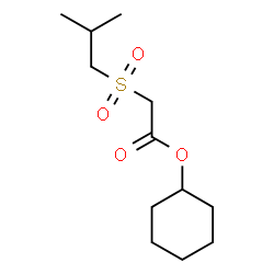 ChemSpider 2D Image | Cyclohexyl (isobutylsulfonyl)acetate | C12H22O4S