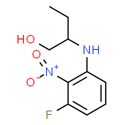 ChemSpider 2D Image | 2-[(3-Fluoro-2-nitrophenyl)amino]-1-butanol | C10H13FN2O3