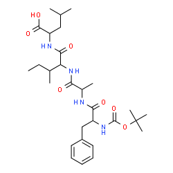 ChemSpider 2D Image | N-{[(2-Methyl-2-propanyl)oxy]carbonyl}phenylalanylalanylisoleucylleucine | C29H46N4O7