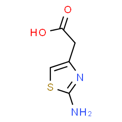 ChemSpider 2D Image | 2-Amino-4-thiazoleacetic acid | C5H6N2O2S