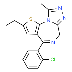 ChemSpider 2D Image | Etizolam | C17H15ClN4S