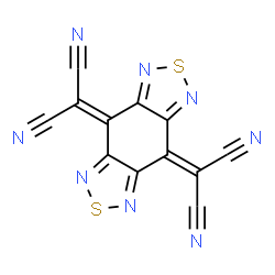 ChemSpider 2D Image | 2,2'-(4H,8H-[1,2,5]Thiadiazolo[3,4-f][2,1,3]benzothiadiazole-4,8-diylidene)dimalononitrile | C12N8S2