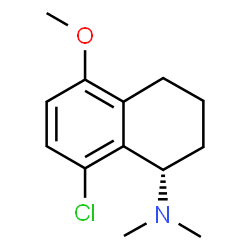 ChemSpider 2D Image | (1S)-8-Chloro-5-methoxy-N,N-dimethyl-1,2,3,4-tetrahydro-1-naphthalenamine | C13H18ClNO