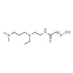 ChemSpider 2D Image | (2E)-N-(2-{[3-(Dimethylamino)propyl](ethyl)amino}ethyl)-2-(hydroxyimino)acetamide | C11H24N4O2