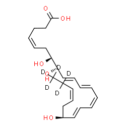 ChemSpider 2D Image | Resolvin D1-d5 | C22H27D5O5