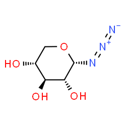 ChemSpider 2D Image | (2S,3R,4S,5R)-2-Azidotetrahydro-2H-pyran-3,4,5-triol | C5H9N3O4