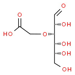 ChemSpider 2D Image | 3-O-(Carboxymethyl)-D-glucose | C8H14O8