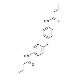 ChemSpider 2D Image | N,N'-(Methylenedi-4,1-phenylene)dibutanamide | C21H26N2O2