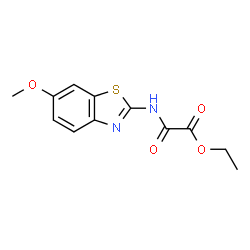 ChemSpider 2D Image | Ethyl [(6-methoxy-1,3-benzothiazol-2-yl)amino](oxo)acetate | C12H12N2O4S