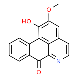 ChemSpider 2D Image | 1-Hydroxy-2-methoxy-7H-dibenzo[de,g]quinolin-7-one | C17H11NO3