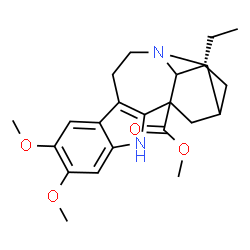 ChemSpider 2D Image | Methyl (4alpha,5xi,18xi)-12,13-dimethoxyibogamine-18-carboxylate | C23H30N2O4