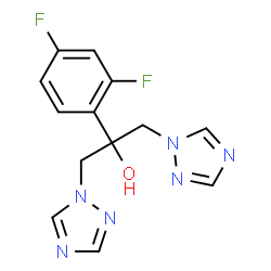ChemSpider 2D Image | Fluconazole | C13H12F2N6O
