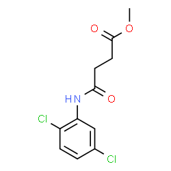 ChemSpider 2D Image | Methyl 4-[(2,5-dichlorophenyl)amino]-4-oxobutanoate | C11H11Cl2NO3