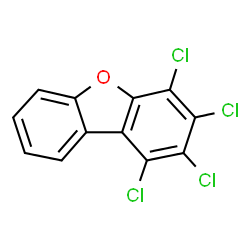 ChemSpider 2D Image | 1,2,3,4-tetrachlorodibenzofuran | C12H4Cl4O