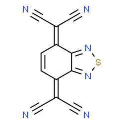 ChemSpider 2D Image | 2,2'-(2,1,3-Benzothiadiazole-4,7-diylidene)dimalononitrile | C12H2N6S
