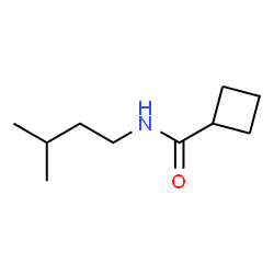 ChemSpider 2D Image | N-(3-Methylbutyl)cyclobutanecarboxamide | C10H19NO