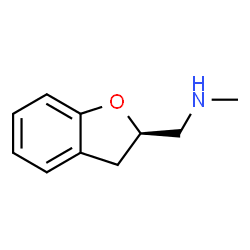 ChemSpider 2D Image | 1-[(2R)-2,3-Dihydro-1-benzofuran-2-yl]-N-methylmethanamine | C10H13NO