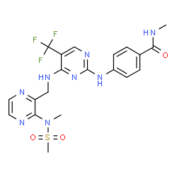 ChemSpider 2D Image | Defactinib | C20H21F3N8O3S