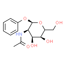 ChemSpider 2D Image | Phenyl (5xi)-2-acetamido-2-deoxy-alpha-D-ribo-hexopyranoside | C14H19NO6